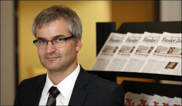 Baut die BaZ-Redaktion gezielt rechtskonservativ um: BaZ-Chefredaktor Markus Somm, früher stellvertretender Chefredaktor bei der Weltwoche.