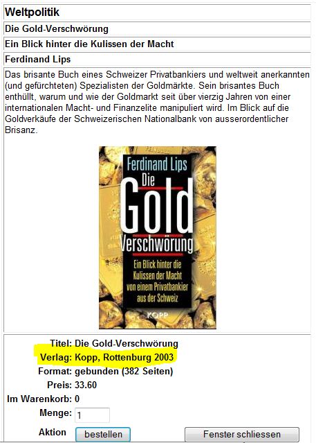 Goldverschwörung